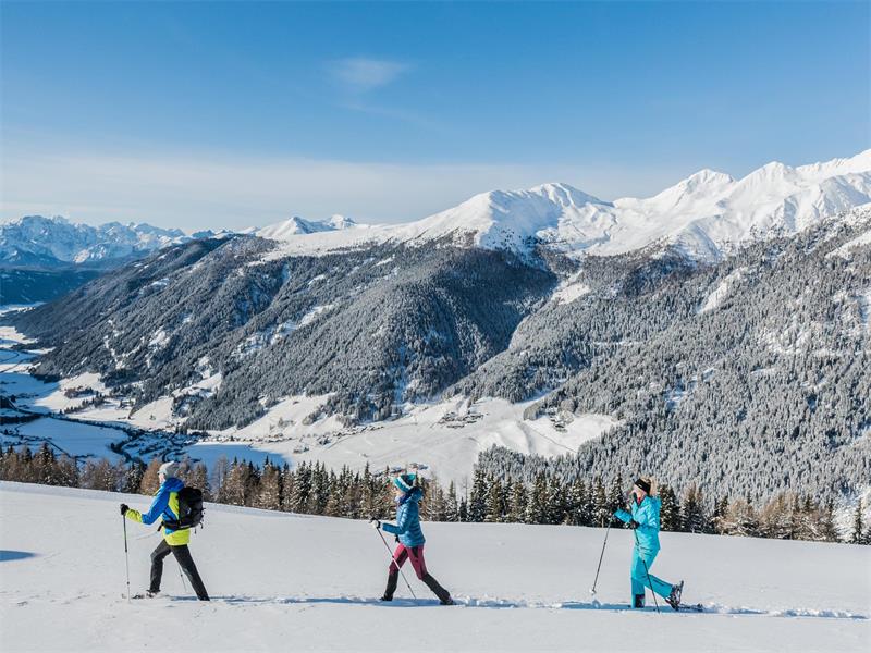 Foto für Panorama Schneeschuhwanderung zur Uwald Alm im idyllischem Gsieser Tal